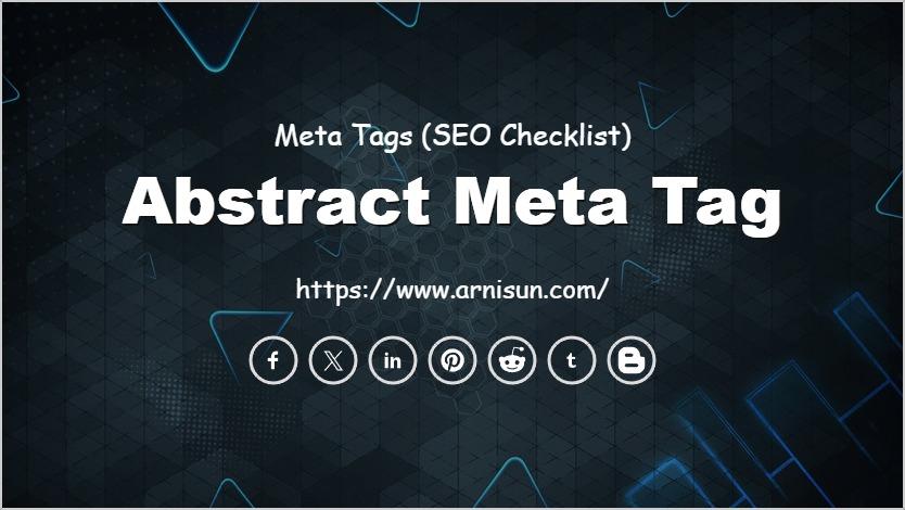 Abstract Meta Tag