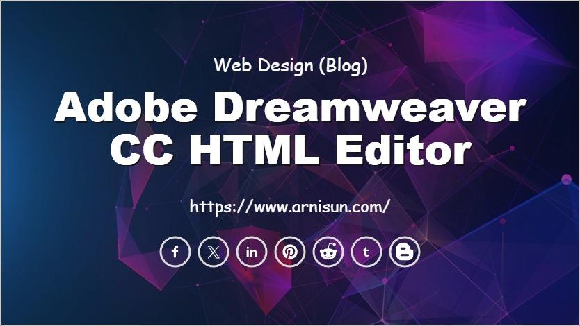 Adobe Dreamweaver CC HTML Editor