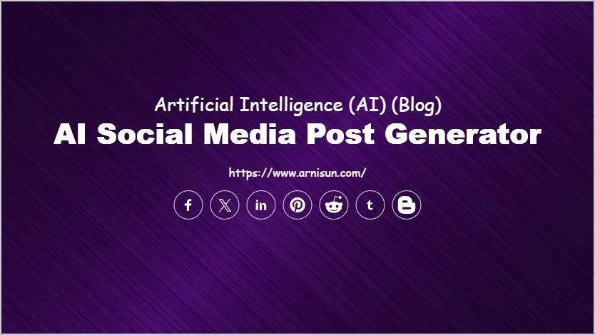 AI Social Media Post Generator