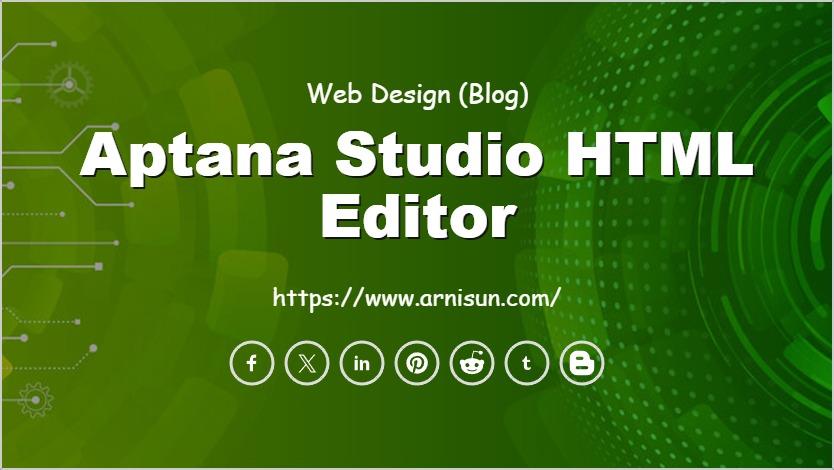 Aptana Studio HTML Editor