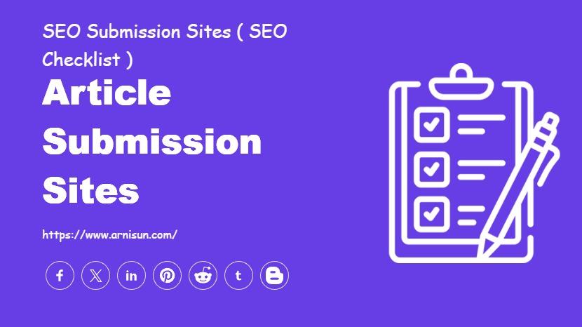 Article Submission Sites