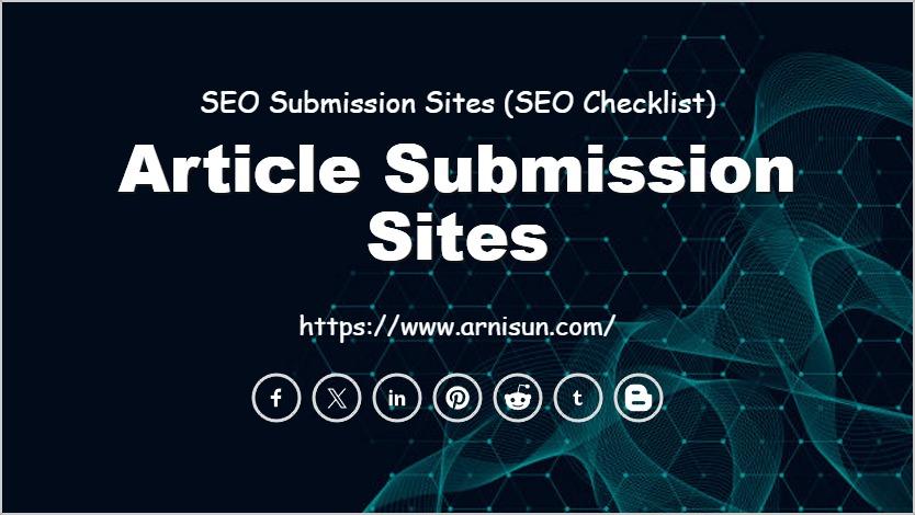 Article Submission Websites