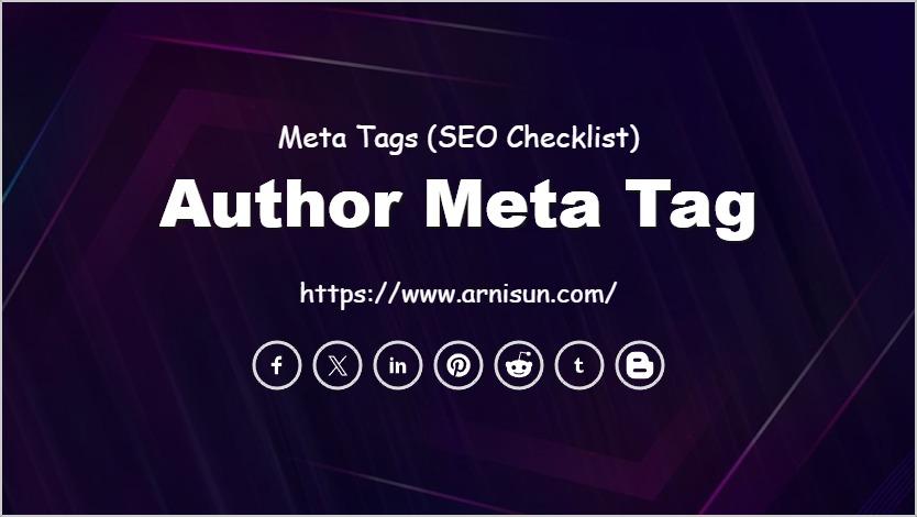 Author Meta Tag