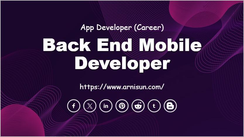 Back End Mobile Developer