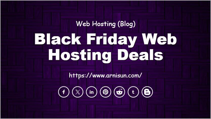 Black Friday Web Hosting Deals