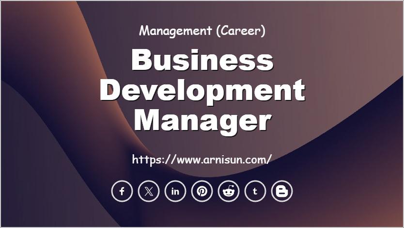 Business And Development Manager