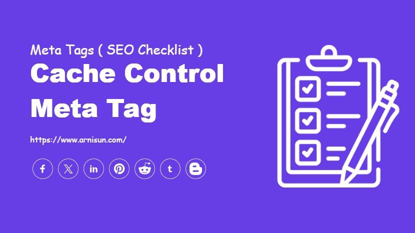 Cache Control Meta Tag