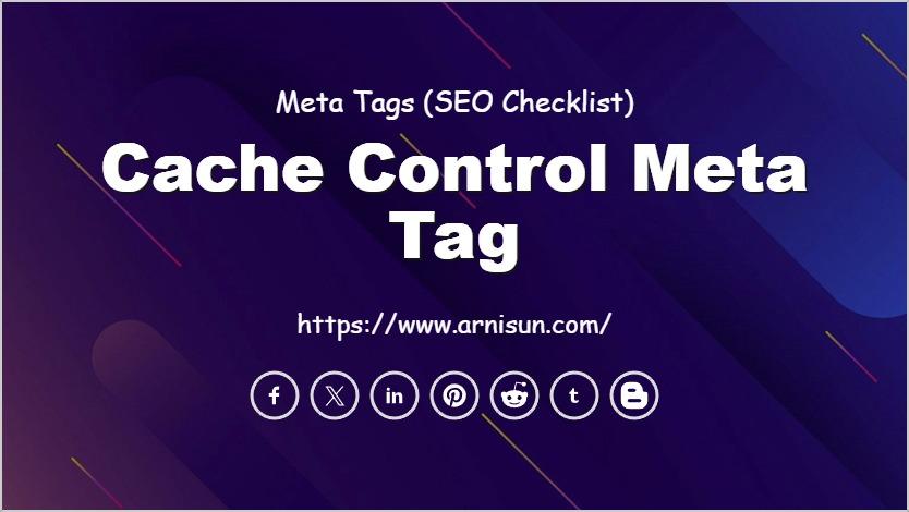 Cache Control Meta Tag