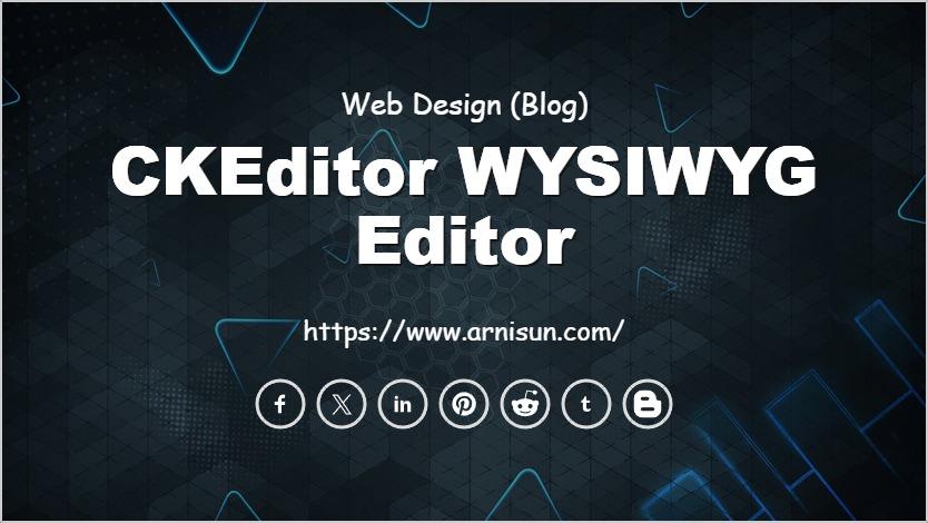 CKEditor WYSIWYG Editor