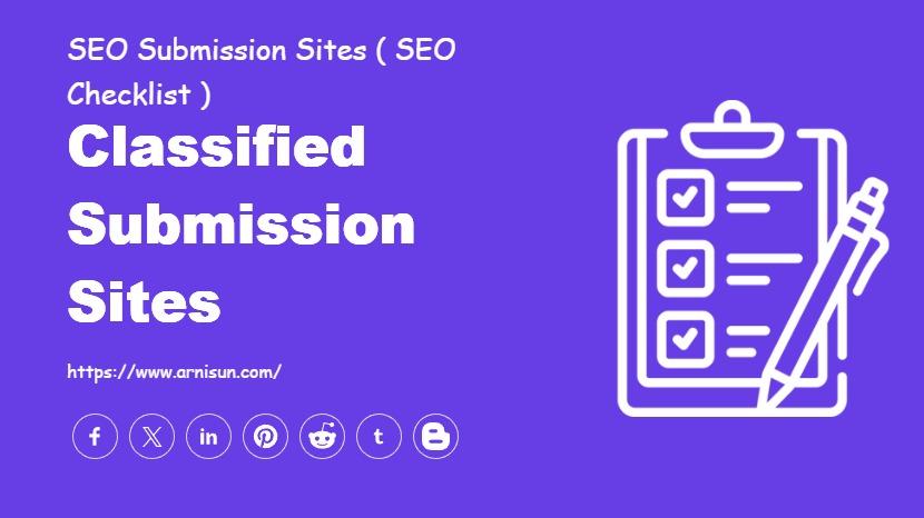 Classified Submission Sites
