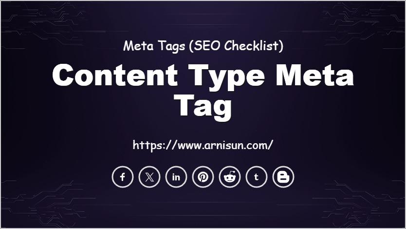 Content Type Meta Tag