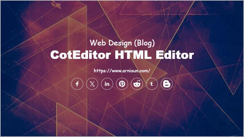 CotEditor HTML Editor