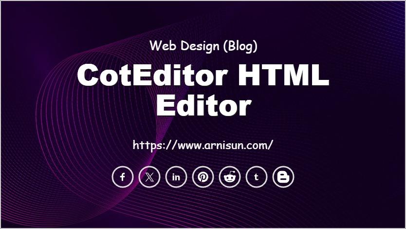 CotEditor HTML Editor
