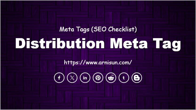 Distribution Meta Tag