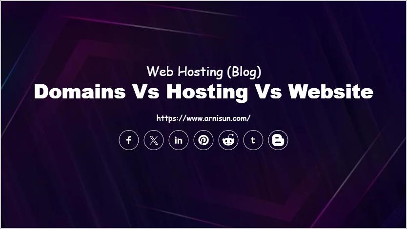 Domains vs Hosting vs Website