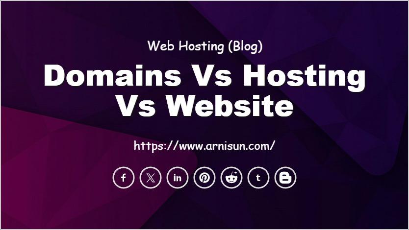 Domains vs Hosting vs Website