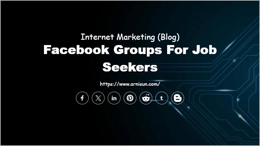 Facebook Groups for Job Seekers