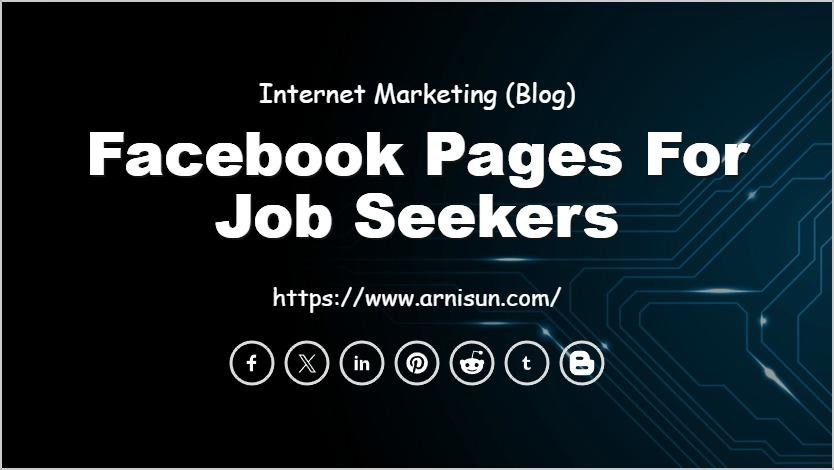 Facebook Pages for Job Seekers