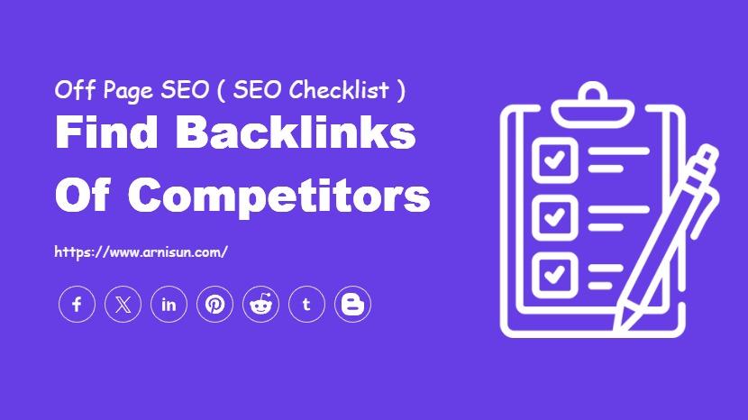 Find Backlinks of Competitors
