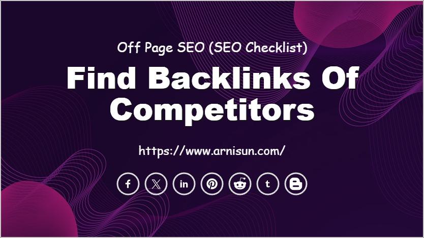 Find Backlinks of Competitors