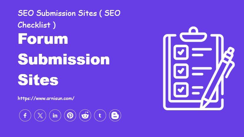 Forum Submission Sites