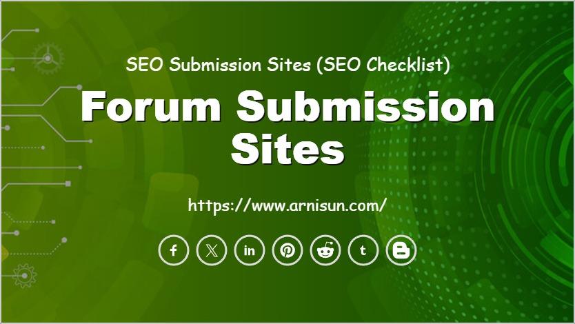 Forum Submission Sites