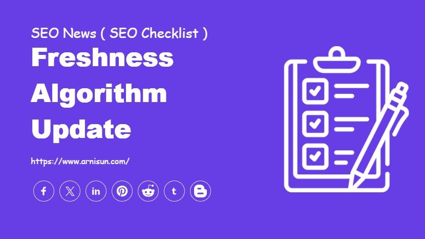 Freshness Algorithm Update