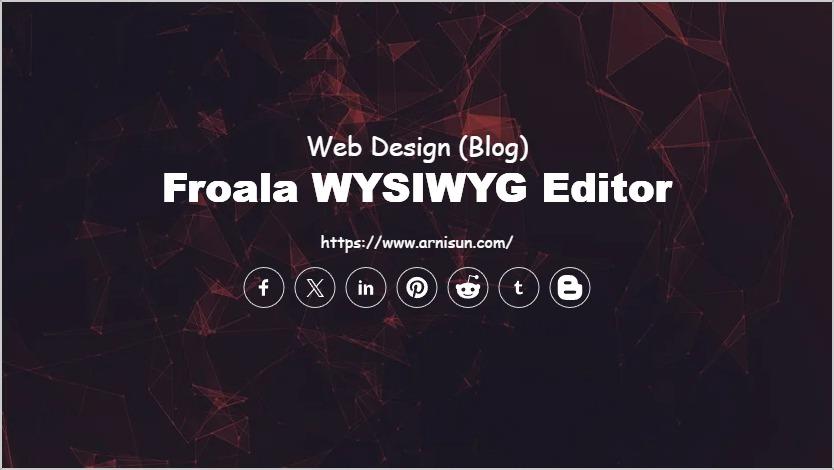Froala WYSIWYG Editor