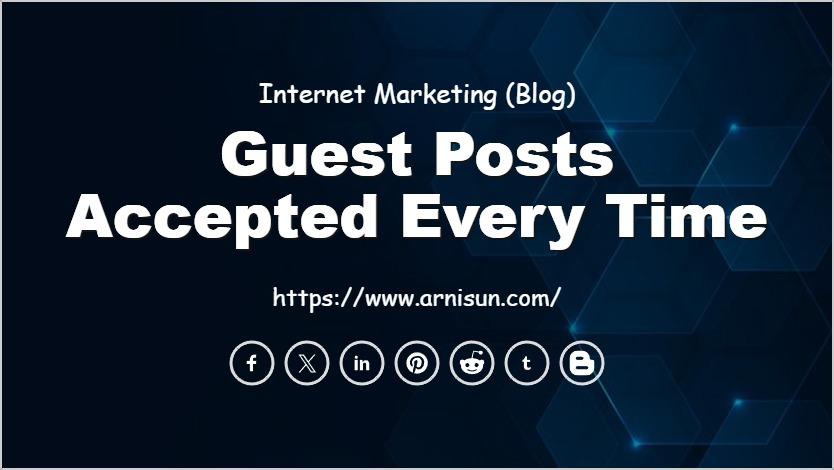 Guest Posts Accepted Every Time