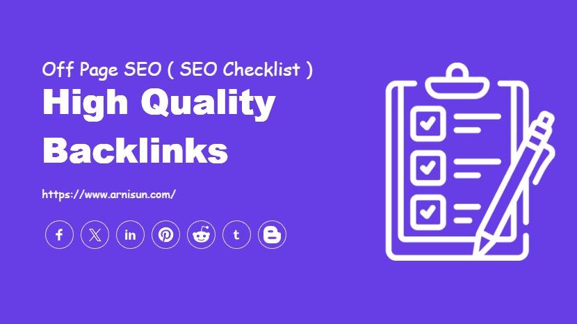 High Quality Backlinks
