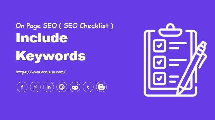 Include keywords