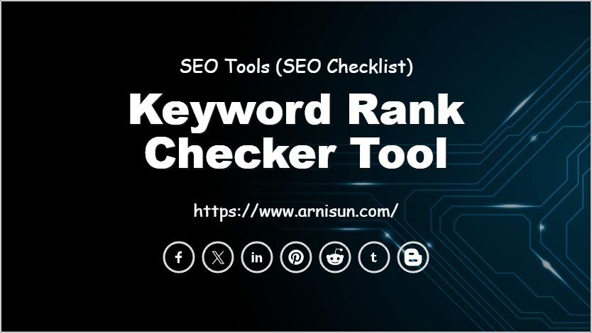 Keyword Rank Checker Tool
