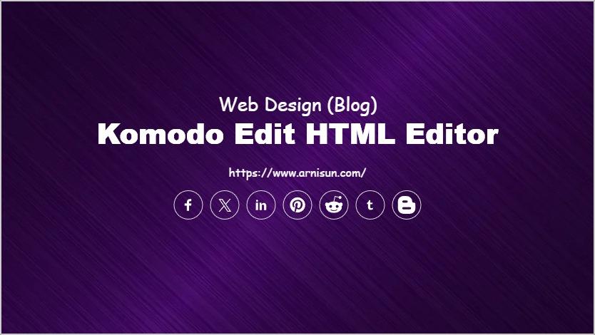Komodo Edit HTML Editor