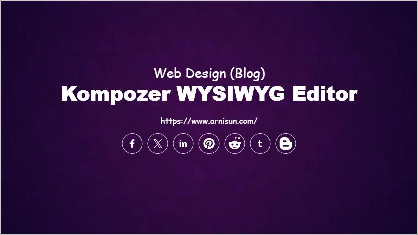 Kompozer WYSIWYG Editor