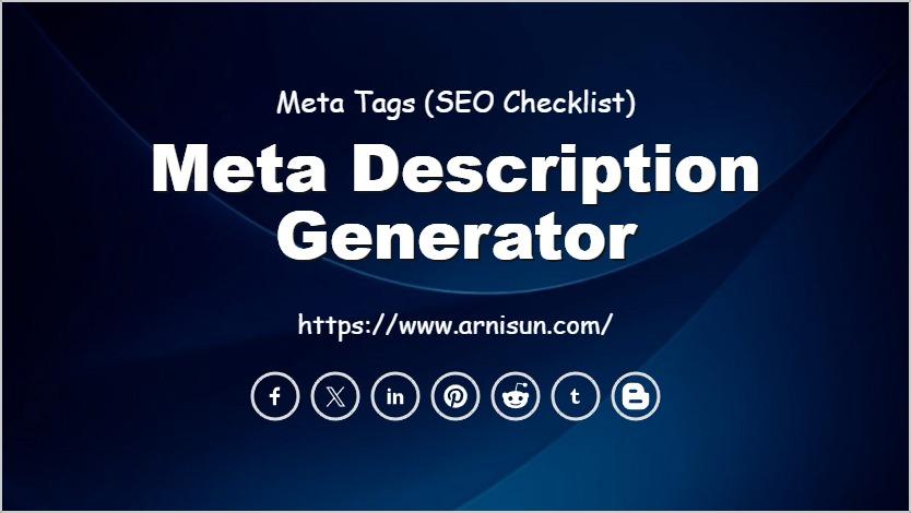 Meta Description Generator