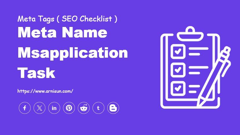Meta Name Msapplication Task