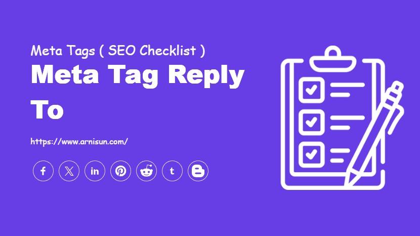 Meta Tag Reply To