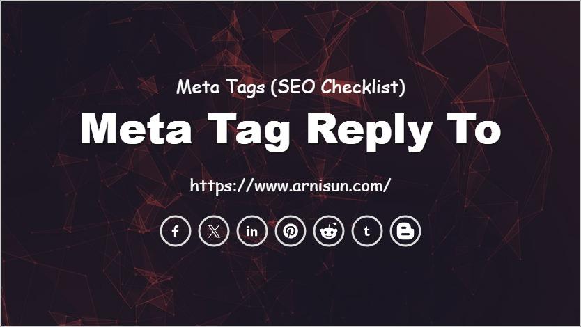 Meta Tag Reply To