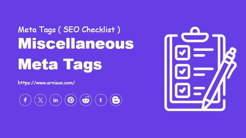 Miscellaneous Meta Tags
