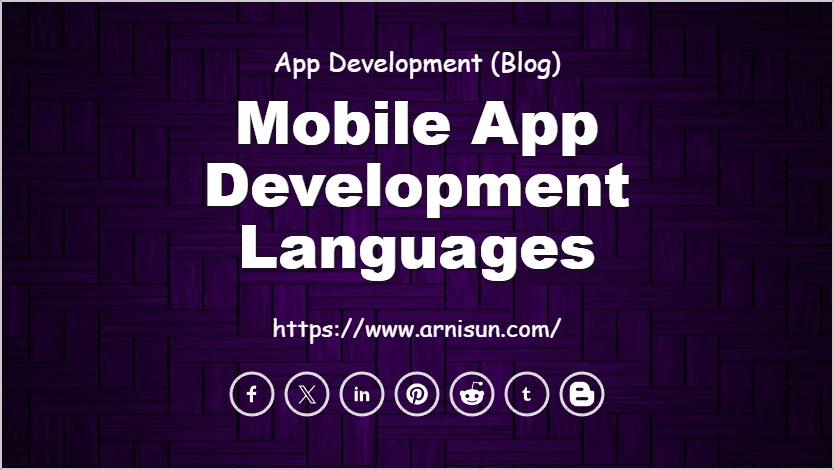 Mobile App Development Languages
