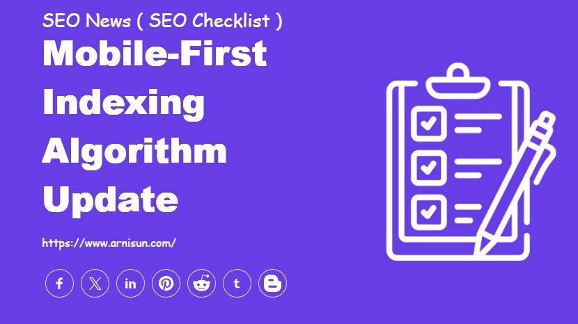 Mobile-First Indexing Algorithm Update