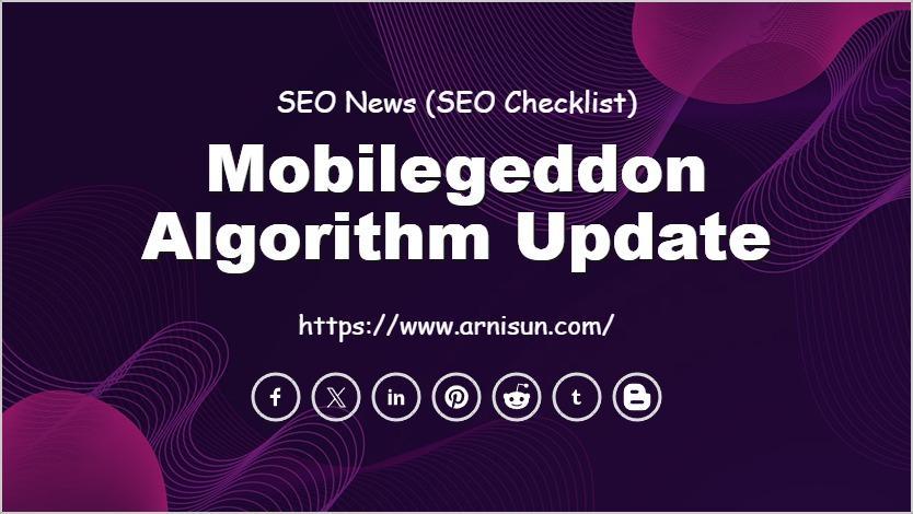 Mobilegeddon Algorithm Update