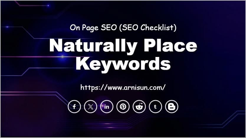 Naturally Place Keywords
