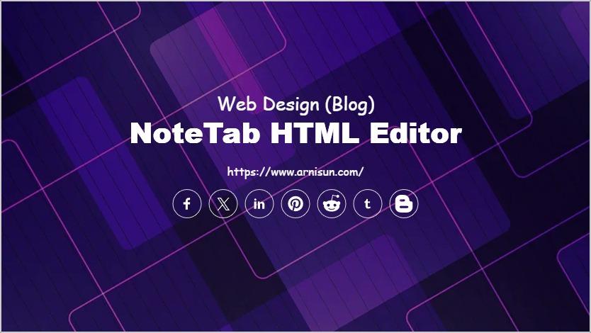 NoteTab HTML Editor