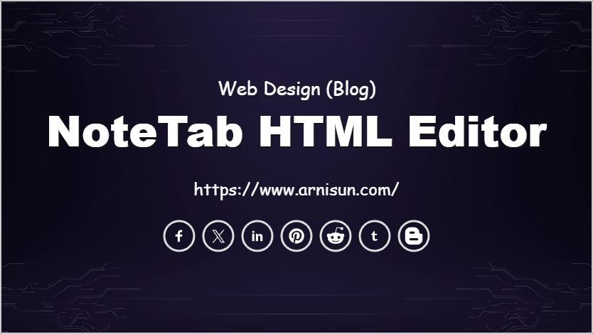 NoteTab HTML Editor