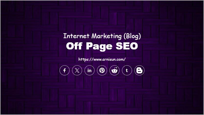 Off Page SEO