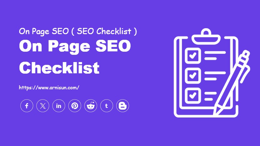 On Page SEO Checks