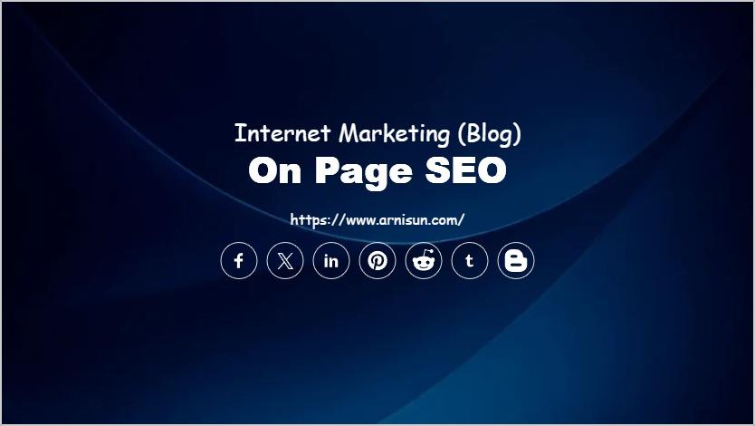 On Page SEO