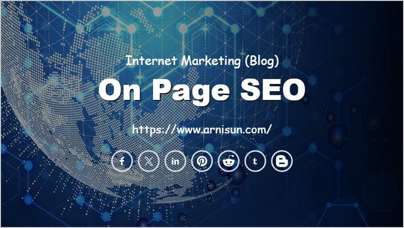 On Page SEO