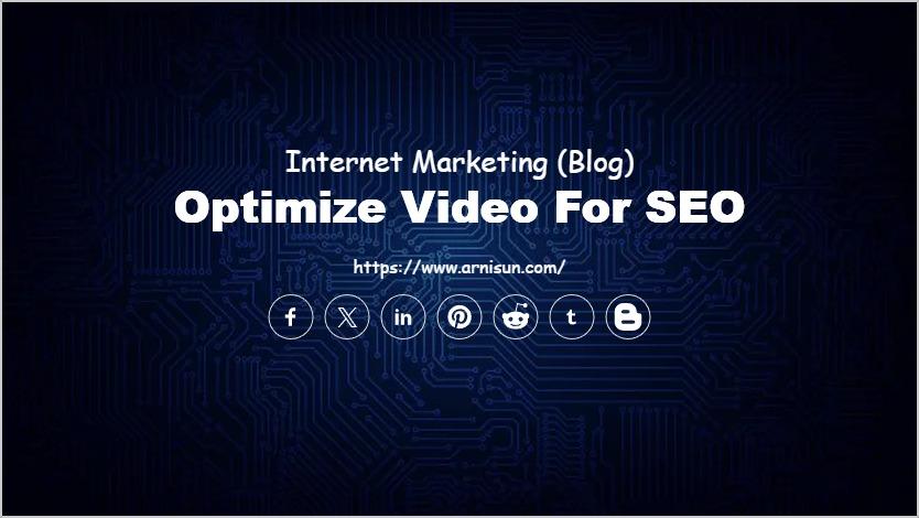 Optimize Video for SEO